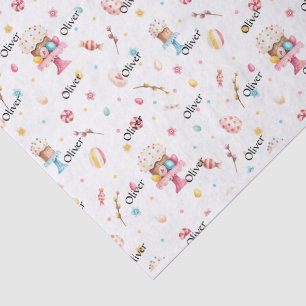 Papier Mousseline Papier Tissu 3 feuilles, Nom Motif Printemps-Pâque