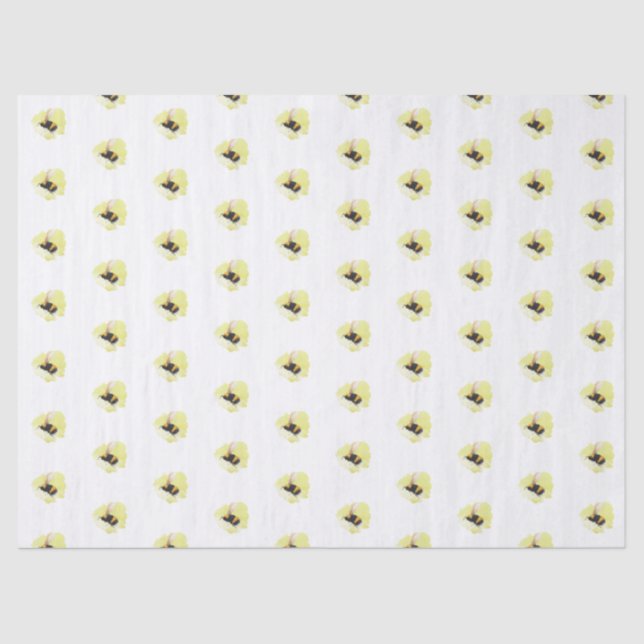 Papier Mousseline Papier Tissu Abeille (Recto)