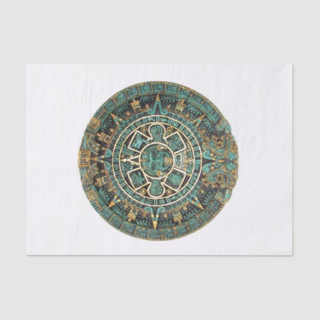 Papier Mousseline Papier Tissu Aztec (Recto)