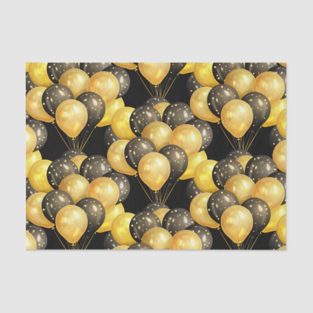 Papier Mousseline Papier Tissu Ballons (Recto)