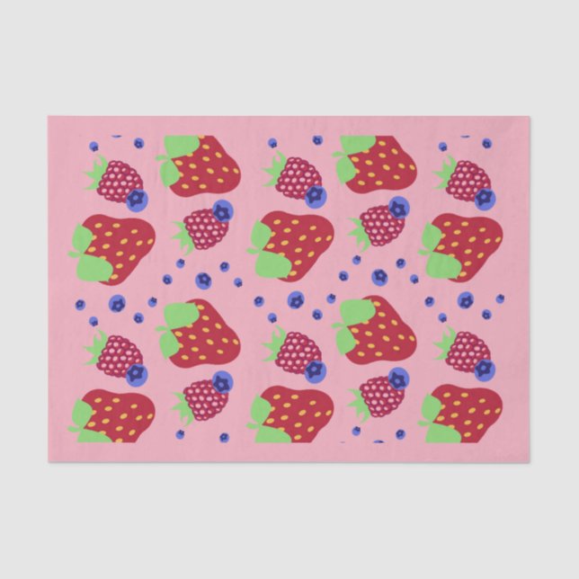 Papier Mousseline Papier Tissu Berry (Recto)