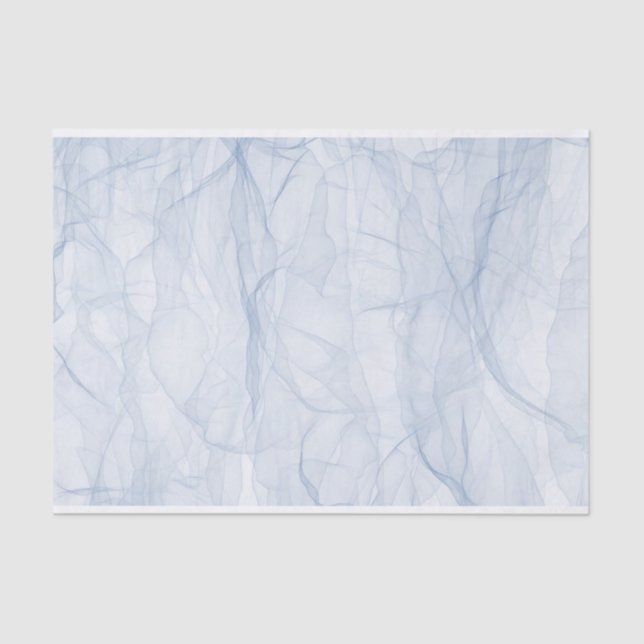 Papier Mousseline papier tissu bleu (Recto)