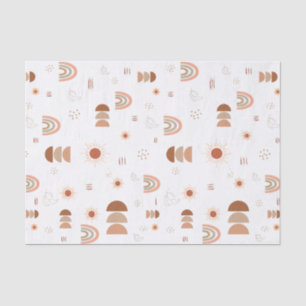 Papier Mousseline Papier Tissu Boho Rainbow Desert