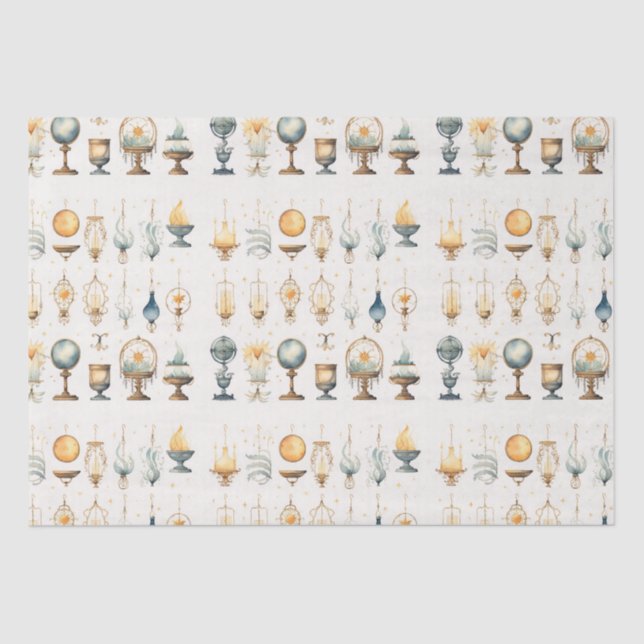 Papier Mousseline Papier Tissu Boho Vintage (Recto)