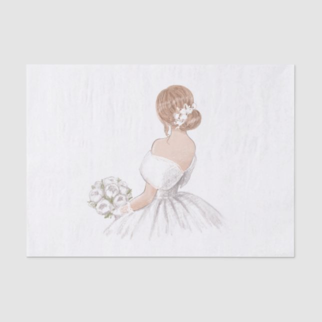 Papier Mousseline Papier Tissu Bride (Recto)