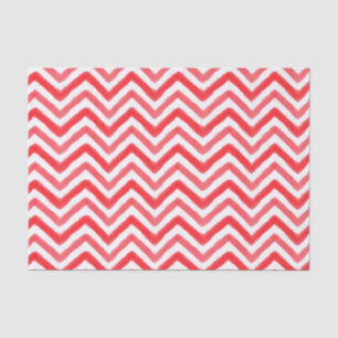 Papier Mousseline Papier Tissu Chevron couleur Aquarelle Rouge