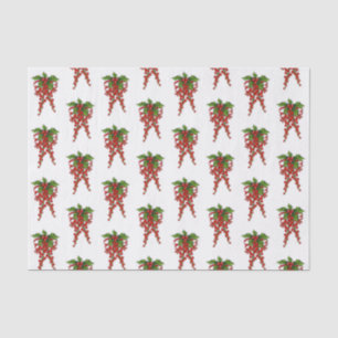 Papier Mousseline Papier Tissu Christmas Holly Berry
