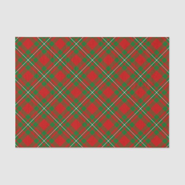 Papier Mousseline Papier Tissu Clan Gregor Tartan (Recto)