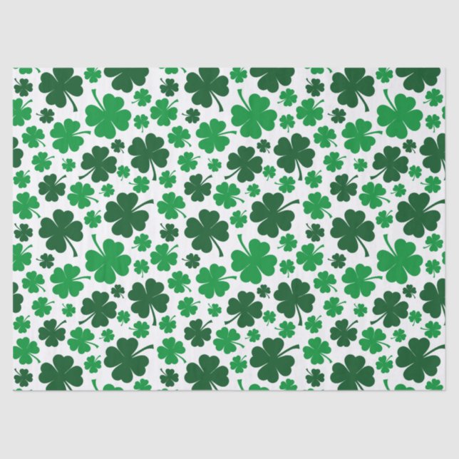 Papier Mousseline Papier Tissu Clover (Recto)