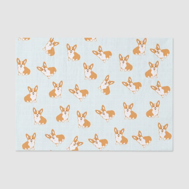 Papier Mousseline Papier Tissu Corgi mou (Recto)