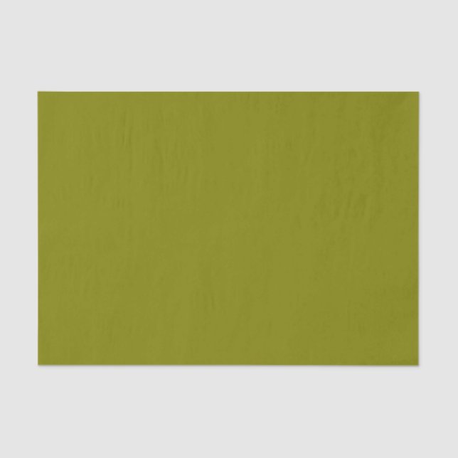 Papier Mousseline Papier Tissu couleur solide vert olive (Recto)