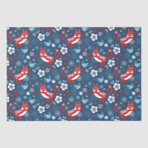 Papier Mousseline Papier Tissu Cute Chat