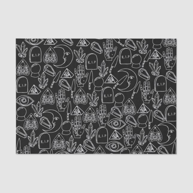 Papier Mousseline Papier Tissu Cute Halloween (Recto)