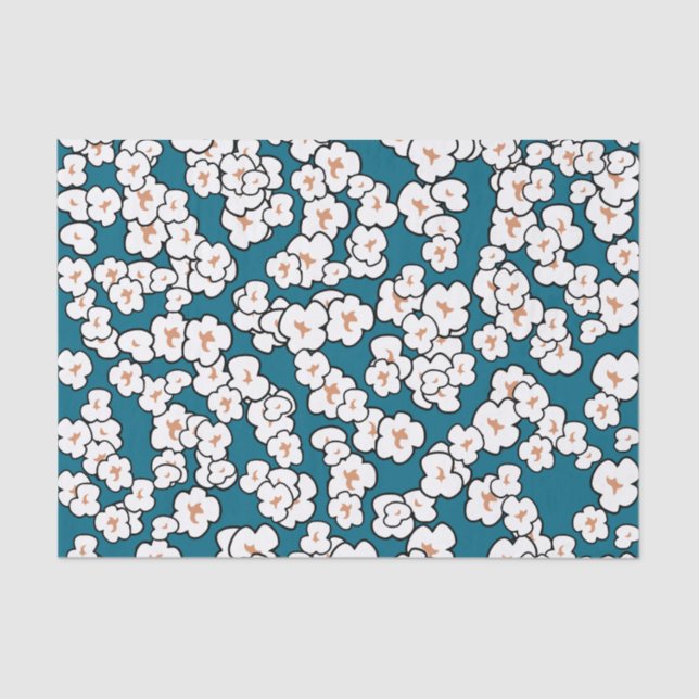 Papier Mousseline Papier Tissu Cute Popcorn (Recto)