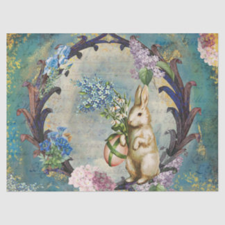 Papier Mousseline Papier tissu de Bunny Blue Decoupage