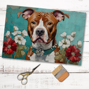Papier Mousseline Papier Tissu De Découpage Pit Bull