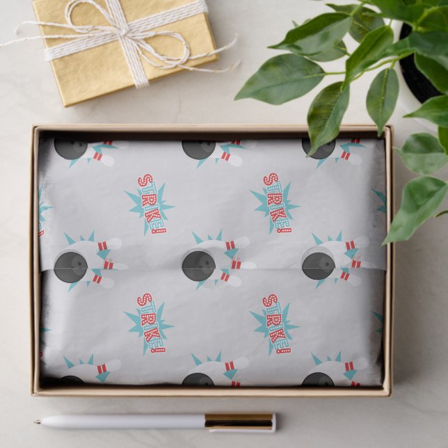 Papier Mousseline Papier Tissu De La Partie De Bowling (Cadeau)