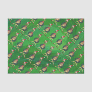 Papier Mousseline Papier Tissu de Noël Giraffe