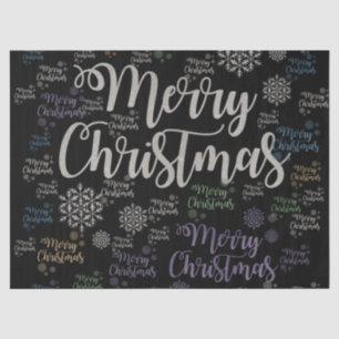 Papier Mousseline Papier Tissu de Noël, Joyeux Noël