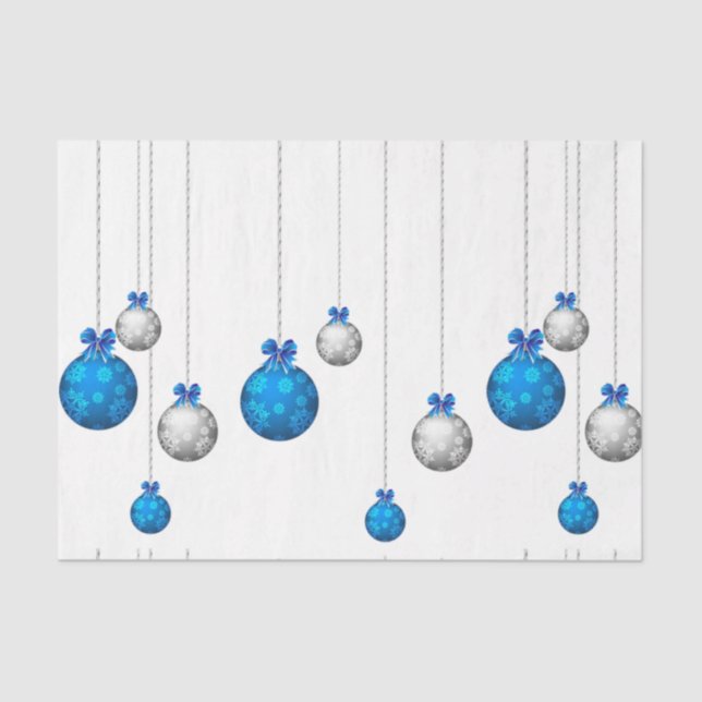 Papier Mousseline Papier Tissu de Noël/Ornements (Recto)