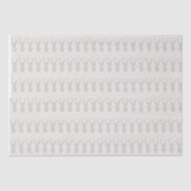 Papier Mousseline Papier Tissu de Noël - Rennes (Recto)