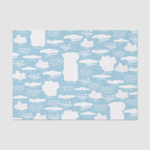Papier Mousseline Papier Tissu De Nuages Mignons