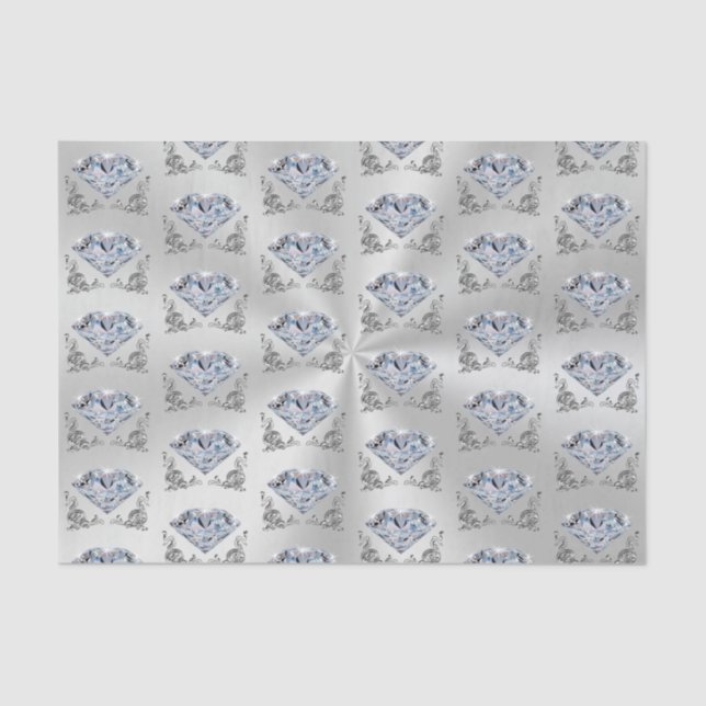 Papier Mousseline Papier Tissu Diamond (Recto)