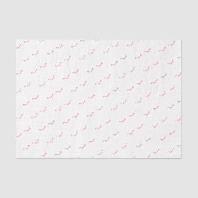 Papier Mousseline Papier Tissu Eyelashes - BLANC (Recto)