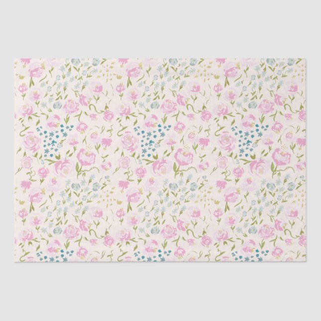 Papier Mousseline Papier Tissu Floral Heaven (Recto)