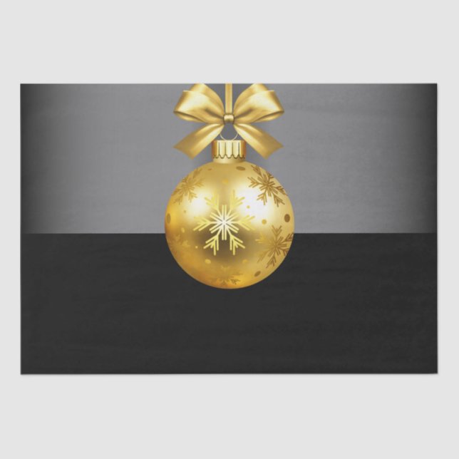 Papier Mousseline Papier Tissu Gold Orament (Recto)