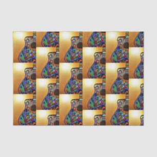 Papier Mousseline Papier Tissu Guitare