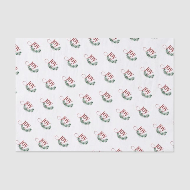 Papier Mousseline Papier Tissu Holiday Joy (Recto)