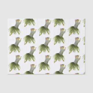 Papier Mousseline Papier Tissu Hula Squirrel