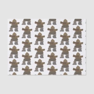 Papier Mousseline Papier Tissu Inukshuk