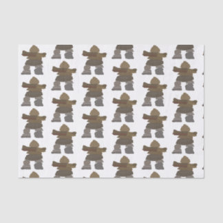 Papier Mousseline Papier Tissu Inukshuk