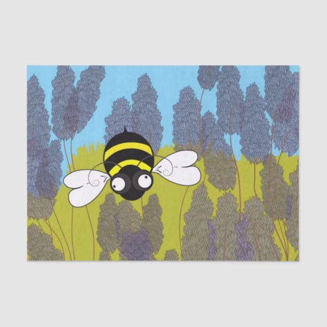 Papier Mousseline Papier Tissu Lavender Bliss (Recto)