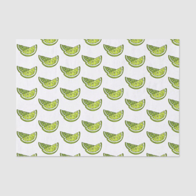 Papier Mousseline Papier Tissu Lime (Recto)