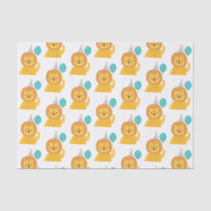 Papier Mousseline Papier Tissu Lion Anniversaire