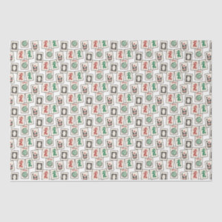Papier Mousseline Papier Tissu Mah Jongg Carreaux, Enveloppement Cad
