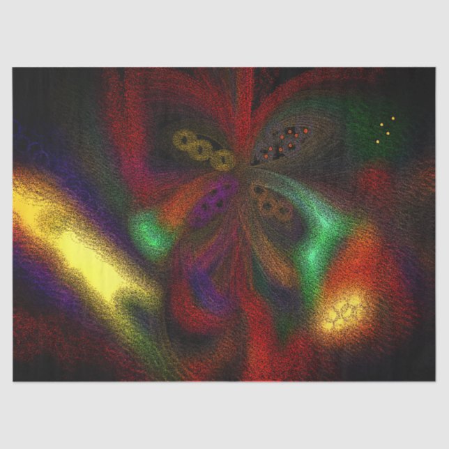 Papier Mousseline Papier Tissu "Mardi Gras" (Recto)