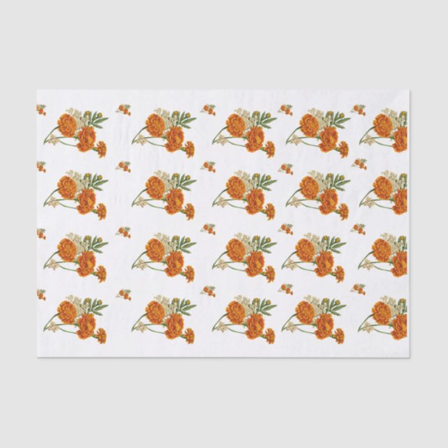 Papier Mousseline Papier Tissu Marigold (Recto)