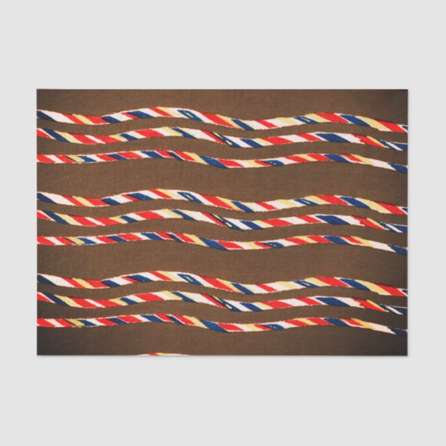 Papier Mousseline PAPIER TISSU MOTIF Brown JAPONAIS WOODBLOCK (Recto)