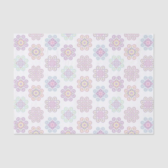 Papier Mousseline Papier Tissu Motif Inspiré Hmong (Recto)