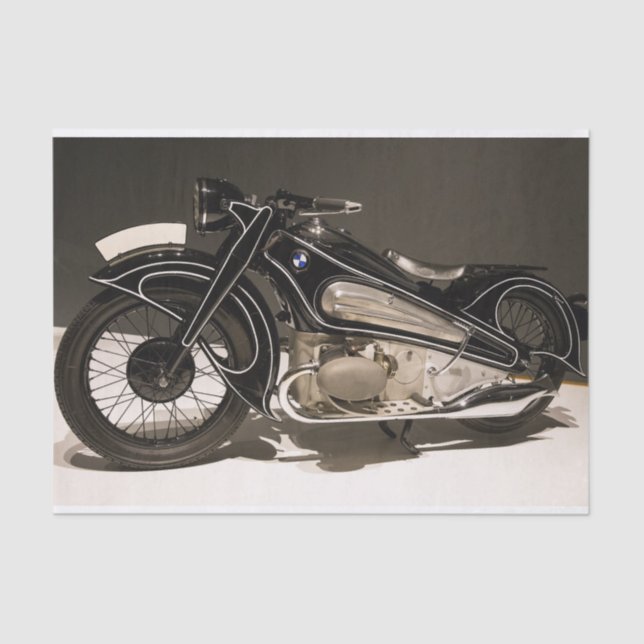 Papier Mousseline Papier tissu motocyclette vintage (Recto)