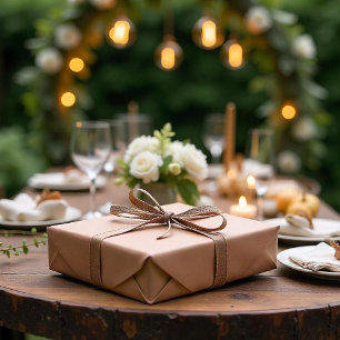 Papier Mousseline Papier Tissu Mousse Mocha couleur solide