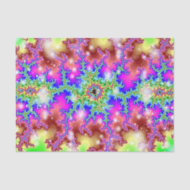 Papier Mousseline papier tissu néon électrique (Recto)