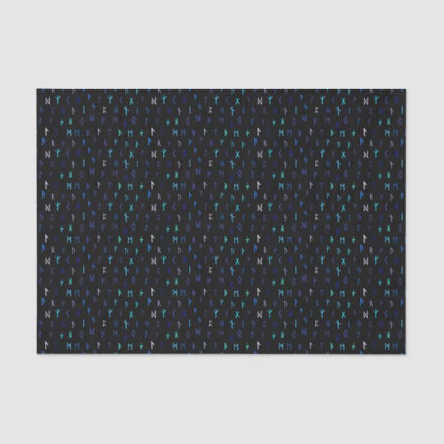 Papier Mousseline Papier Tissu Nordique De Nuit (Recto)