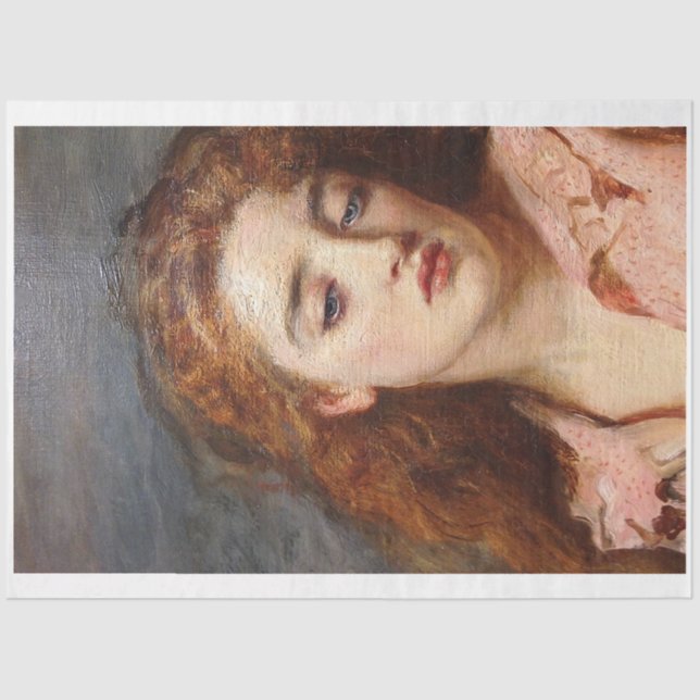 Papier Mousseline Papier Tissu Nostalgale à tête rouge (Recto)