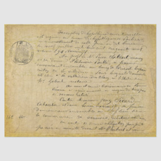 Papier Mousseline Papier Tissu Or Découpage Vieux Script Français