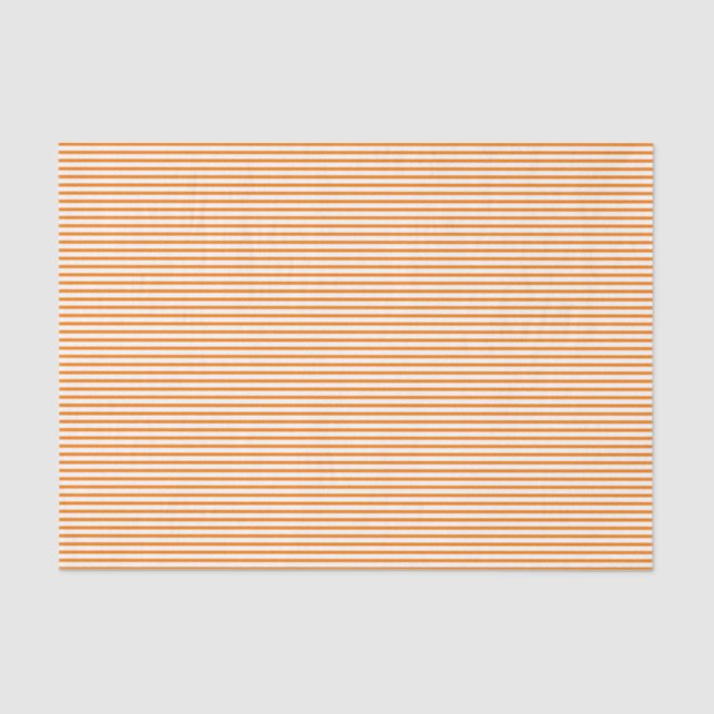 Papier Mousseline Papier Tissu Orange Pinstripes (Recto)
